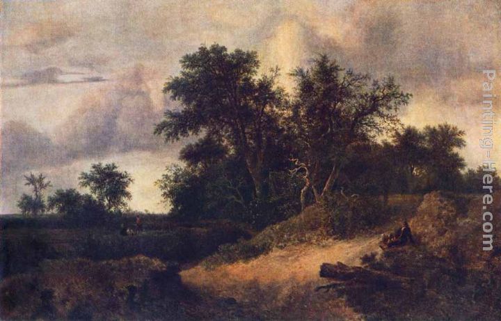 Landscape with a House in the Grove painting - Jacob van Ruisdael Landscape with a House in the Grove art painting